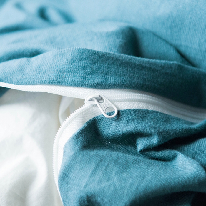 91家纺网 家纺一手货源 找家纺 尚品本色 2022新款针织棉套件系列-单品被套 海蓝色