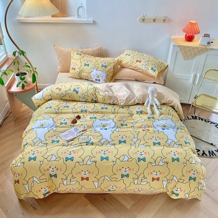 91家纺网 家纺一手货源 找家纺 （总）澳萝拉 2020新款棉加绒印花四件套