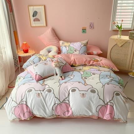 91家纺网 家纺一手货源 找家纺 （总）澳萝拉 2020新款棉加绒印花四件套