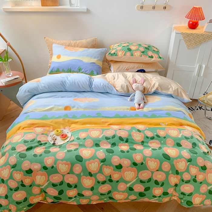 91家纺网 家纺一手货源 找家纺 （总）澳萝拉 2020新款棉加绒印花四件套