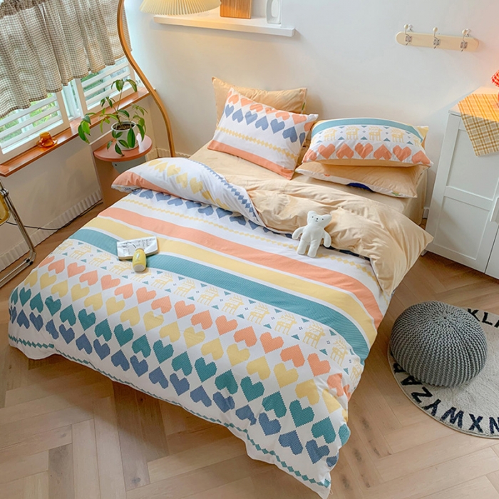 91家纺网 家纺一手货源 找家纺 澳萝拉 2020新款棉加绒印花四件套 波西时光