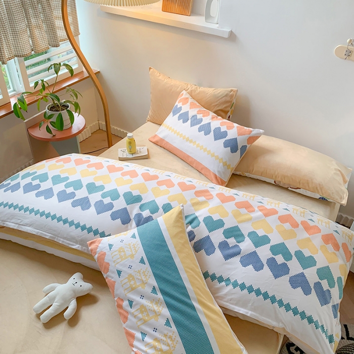 91家纺网 家纺一手货源 找家纺 澳萝拉 2020新款棉加绒印花四件套 波西时光