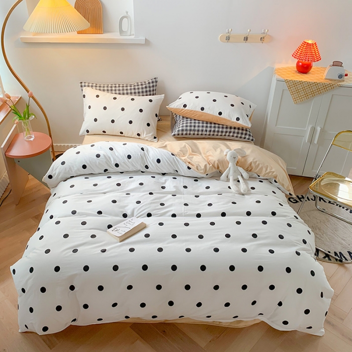 91家纺网 家纺一手货源 找家纺 澳萝拉 2020新款棉加绒印花四件套 欧若拉白