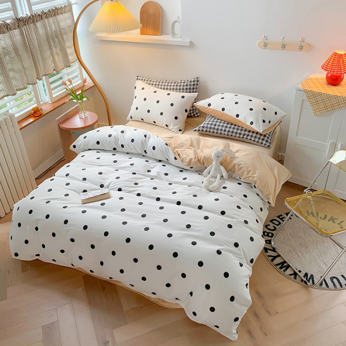 91家纺网 家纺一手货源 找家纺 澳萝拉 2020新款棉加绒印花四件套 欧若拉白