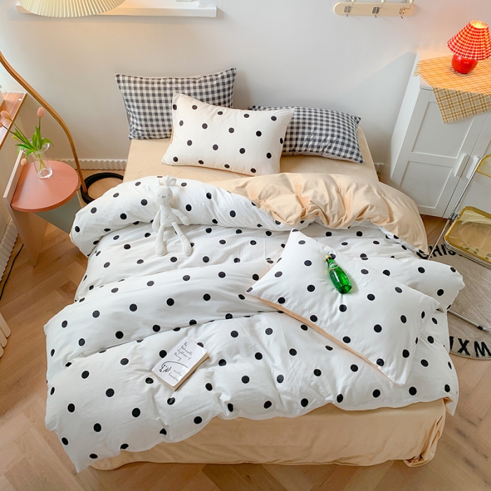 91家纺网 家纺一手货源 找家纺 澳萝拉 2020新款棉加绒印花四件套 欧若拉白