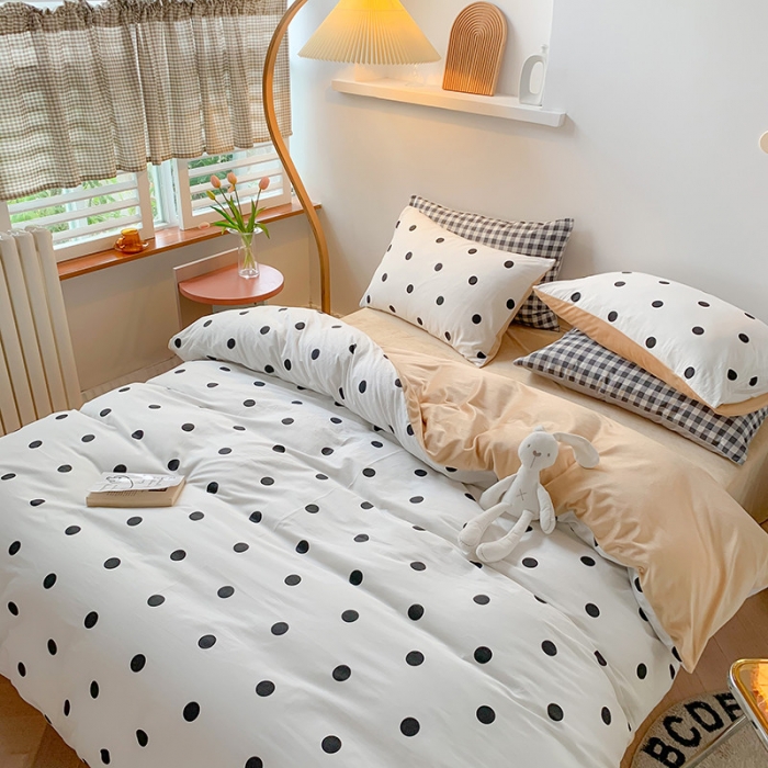 91家纺网 家纺一手货源 找家纺 澳萝拉 2020新款棉加绒印花四件套 欧若拉白