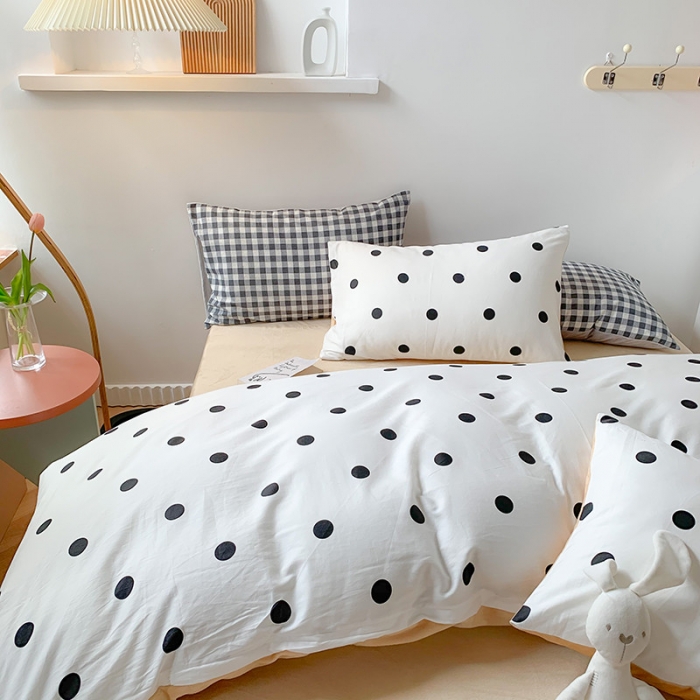 91家纺网 家纺一手货源 找家纺 澳萝拉 2020新款棉加绒印花四件套 欧若拉白