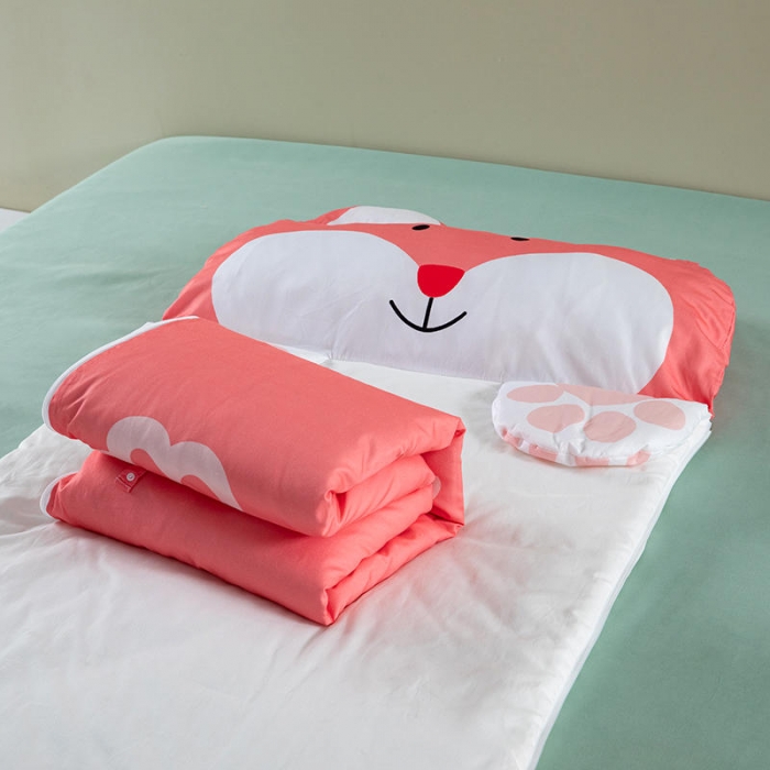 91家纺网 家纺一手货源 找家纺 小芽家居 2024新款全棉宝宝加大睡袋 花鼠