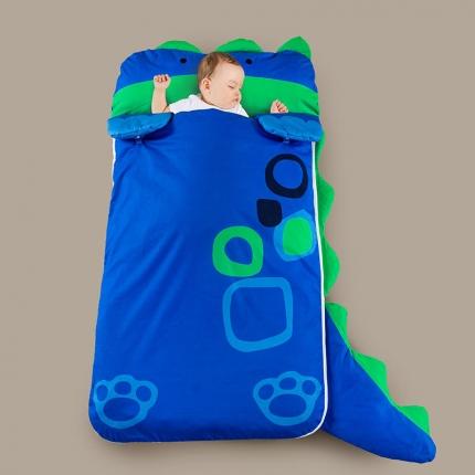 小芽家居 2024新款全棉宝宝加大睡袋 恐龙