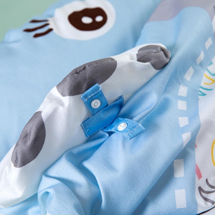 91家纺网 家纺一手货源 找家纺 小芽家居 2024新款全棉宝宝加大睡袋 蓝大象