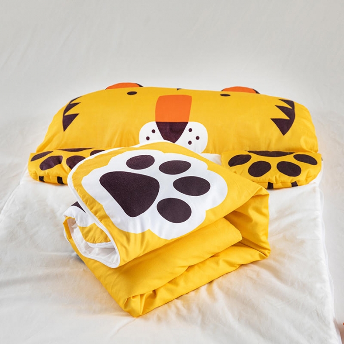 91家纺网 家纺一手货源 找家纺 小芽家居 2024新款全棉宝宝加大睡袋 老虎