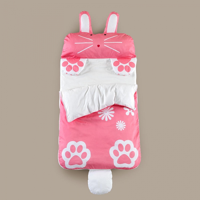 91家纺网 家纺一手货源 找家纺 小芽家居 2024新款全棉宝宝加大睡袋 兔子