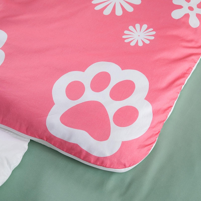 91家纺网 家纺一手货源 找家纺 小芽家居 2024新款全棉宝宝加大睡袋 兔子