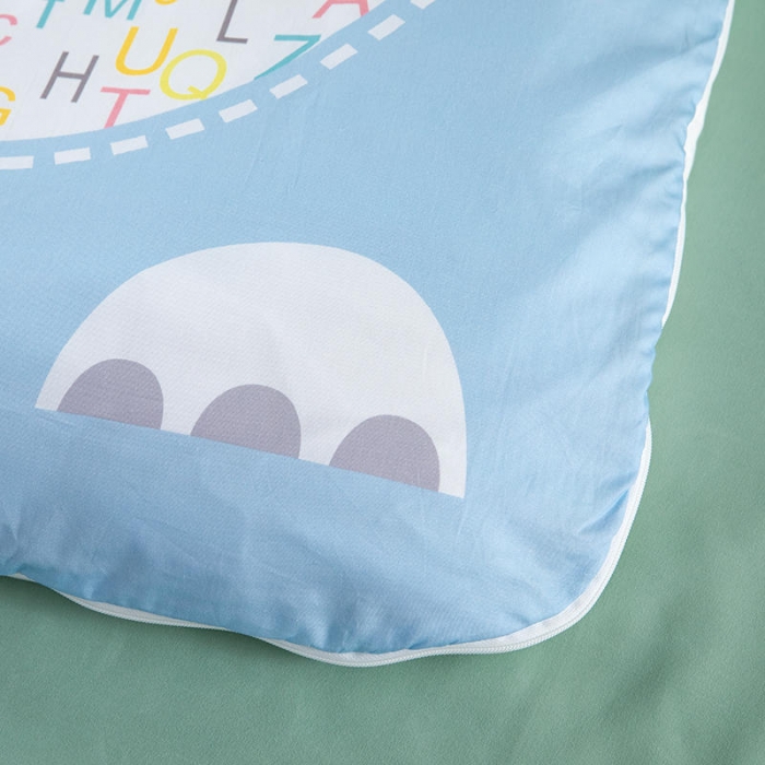 91家纺网 家纺一手货源 找家纺 小芽家居 2024新款全棉宝宝加大睡袋 蓝大象