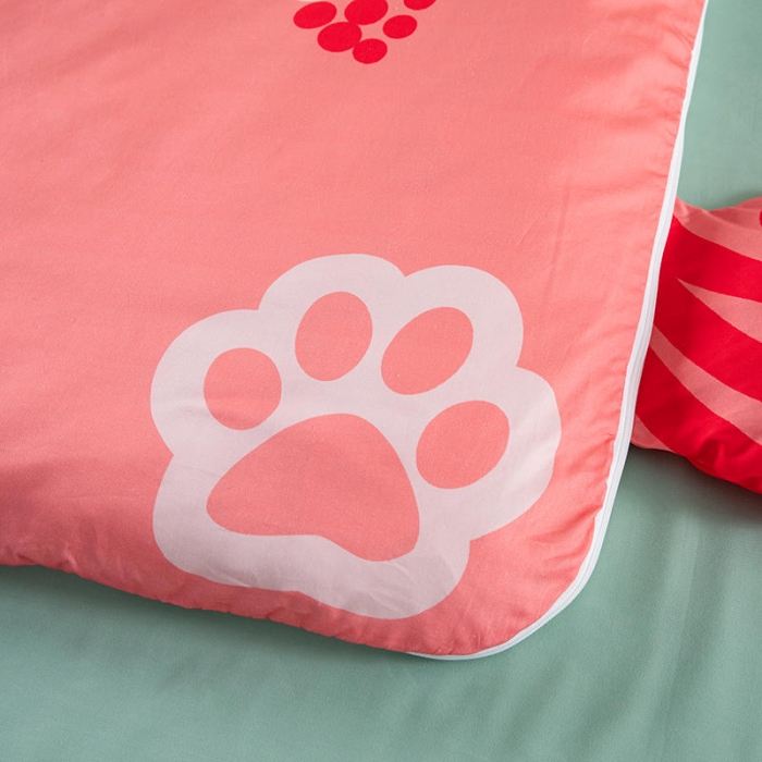 91家纺网 家纺一手货源 找家纺 小芽家居 2024新款全棉宝宝加大睡袋 花鼠