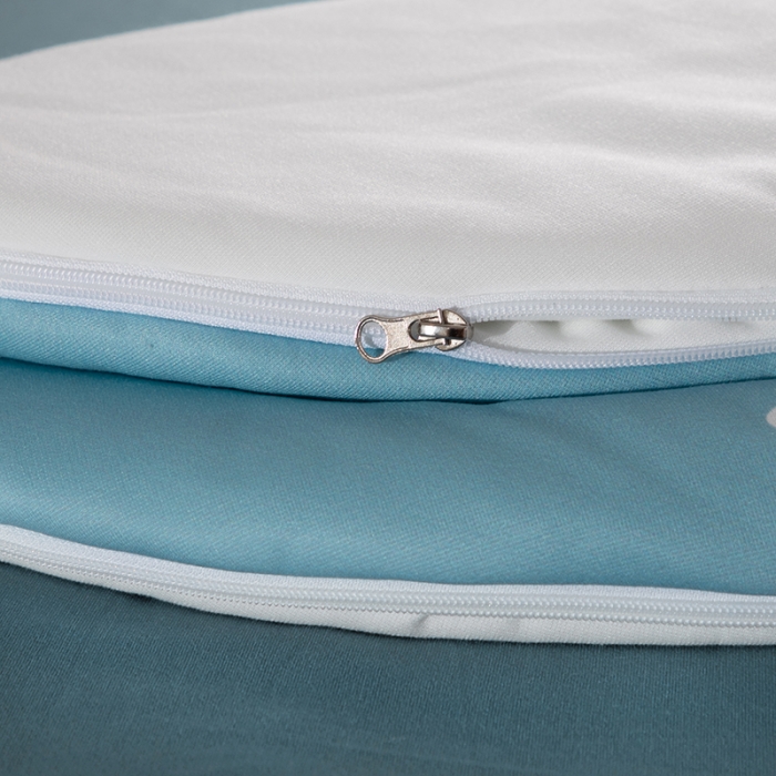 91家纺网 家纺一手货源 找家纺 小芽家居 2024新款亲肤针织棉宝宝睡袋 蓝恐龙