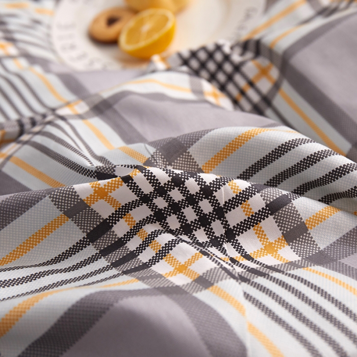 91家纺网 家纺一手货源 找家纺 一米阳光 2020新款全棉加牛奶绒四件套 绅士灰牛奶棉绒