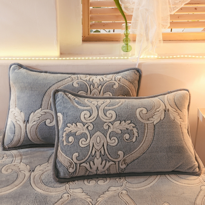 91家纺网 家纺一手货源 找家纺 甜之梦 2025新款310g雪花绒单品枕套 欧式经典