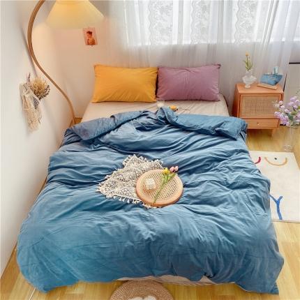 91家纺网 家纺一手货源 找家纺 （总）例外天鹅绒baby混搭四件套