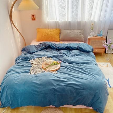 91家纺网 家纺一手货源 找家纺 （总）例外天鹅绒baby混搭四件套