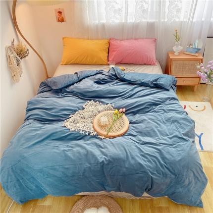 91家纺网 家纺一手货源 找家纺 （总）例外天鹅绒baby混搭四件套