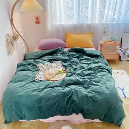 91家纺网 家纺一手货源 找家纺 （总）例外天鹅绒baby混搭四件套