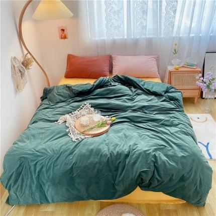 91家纺网 家纺一手货源 找家纺 （总）例外天鹅绒baby混搭四件套