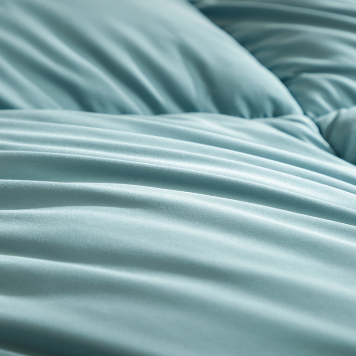 91家纺网 家纺一手货源 找家纺 俏企鹅 2025新款platinum系列羽绒被 冰湖蓝