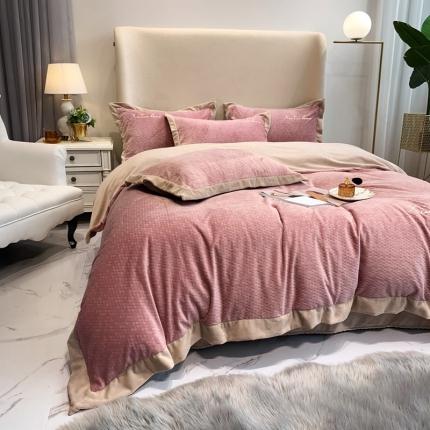 91家纺网 家纺一手货源 找家纺 （总）馨蕊家居 2021新款秋冬轻奢煦暖绒四件套