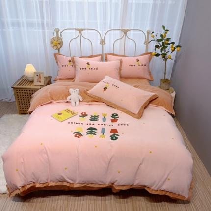 91家纺网 家纺一手货源 找家纺 （总）馨蕊家居 2021新款秋冬轻奢煦暖绒四件套