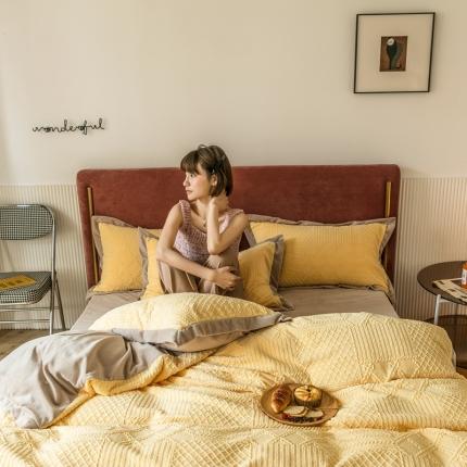 91家纺网 家纺一手货源 找家纺 （总）馨蕊家居 2021新款秋冬轻奢煦暖绒四件套