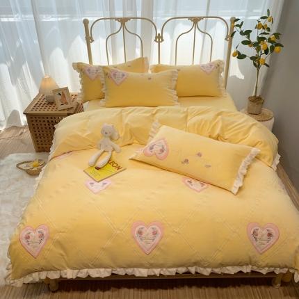 91家纺网 家纺一手货源 找家纺 （总）馨蕊家居 2021新款秋冬轻奢煦暖绒四件套