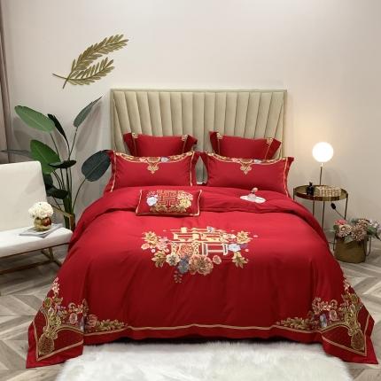 91家纺网 家纺一手货源 找家纺 （总）馨蕊家居 2021新款100支高端婚庆四件套