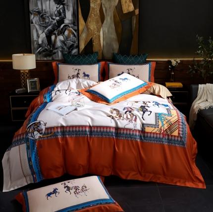 91家纺网 家纺一手货源 找家纺 （总）娇逸 2020新款100支全棉数码印花四件套