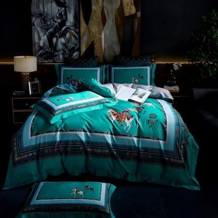 91家纺网 家纺一手货源 找家纺 （总）娇逸 2020新款100支全棉数码印花四件套