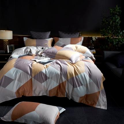 91家纺网 家纺一手货源 找家纺 （总）娇逸 2020新款100支全棉数码印花四件套