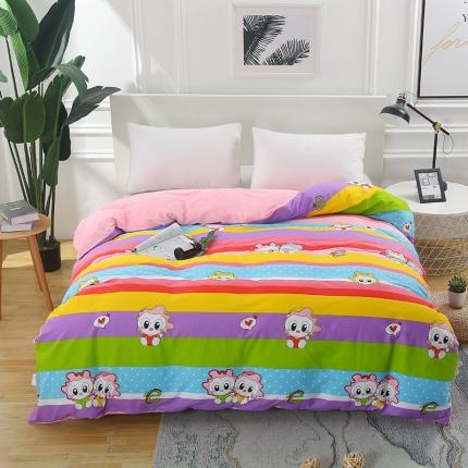 雨萝 2020新款棉加绒单被套 可爱小宝贝