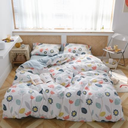 91家纺网 家纺一手货源 找家纺 （总）希文 2021春夏全棉印花13372四件套果香系列