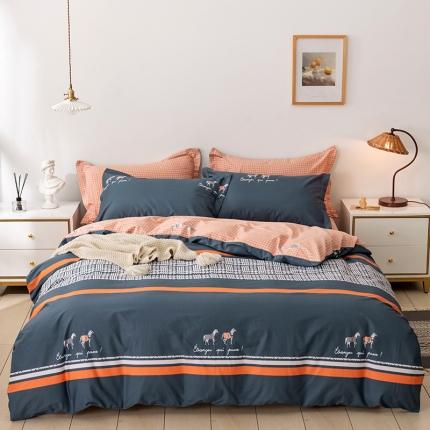 91家纺网 家纺一手货源 找家纺 （总）星期三 2020年秋冬新款全棉13372四件套（加老板微信有会员价）