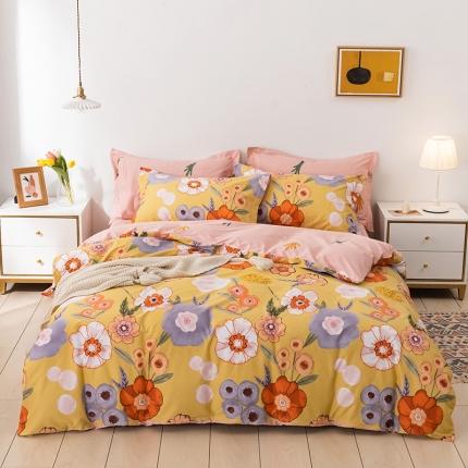 91家纺网 家纺一手货源 找家纺 （总）星期三 2020年秋冬新款全棉13372四件套（加老板微信有会员价）