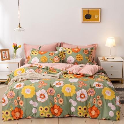 91家纺网 家纺一手货源 找家纺 （总）星期三 2020年秋冬新款全棉13372四件套（加老板微信有会员价）