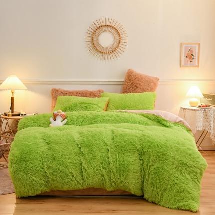 91家纺网 家纺一手货源 找家纺 （总）蝶帕 2020新款水貂绒四件套水晶绒宝宝绒