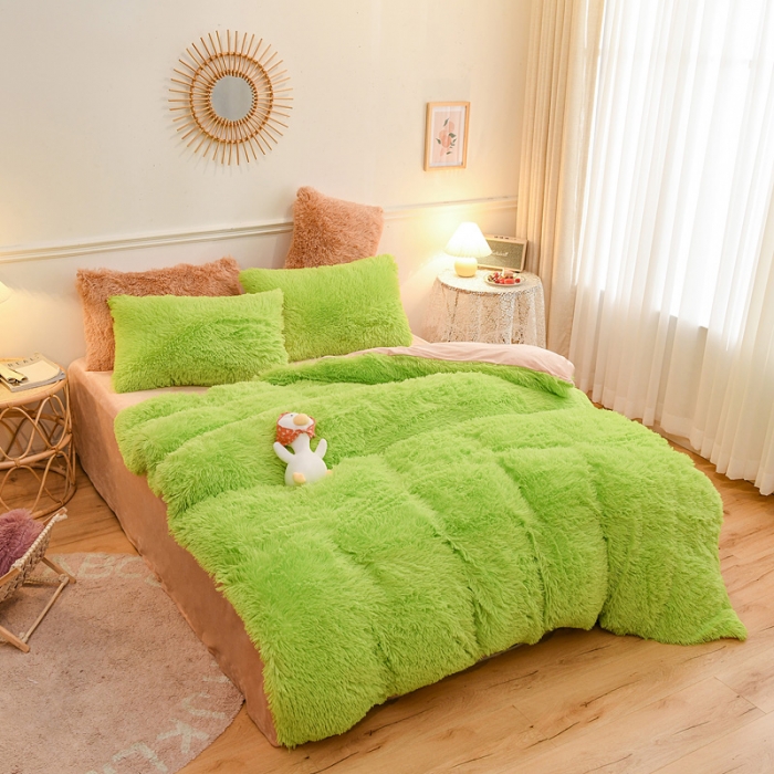 91家纺网 家纺一手货源 找家纺 （总）蝶帕 2020新款水貂绒四件套水晶绒宝宝绒