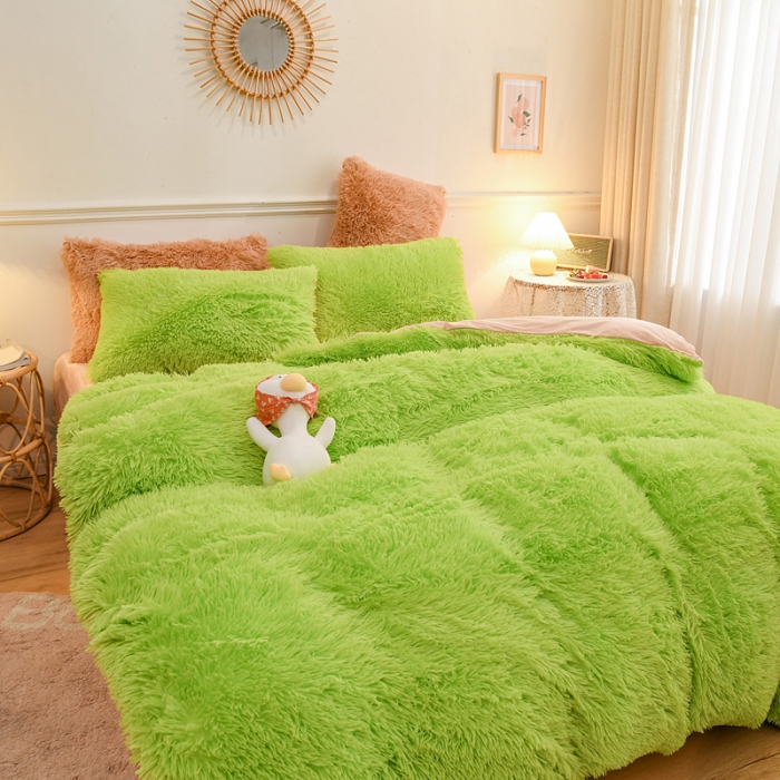 91家纺网 家纺一手货源 找家纺 （总）蝶帕 2020新款水貂绒四件套水晶绒宝宝绒