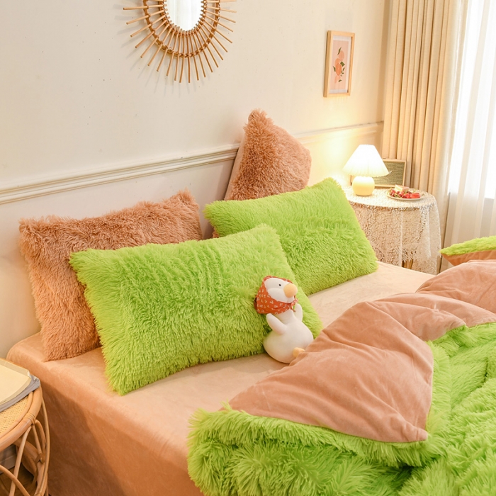 91家纺网 家纺一手货源 找家纺 （总）蝶帕 2020新款水貂绒四件套水晶绒宝宝绒