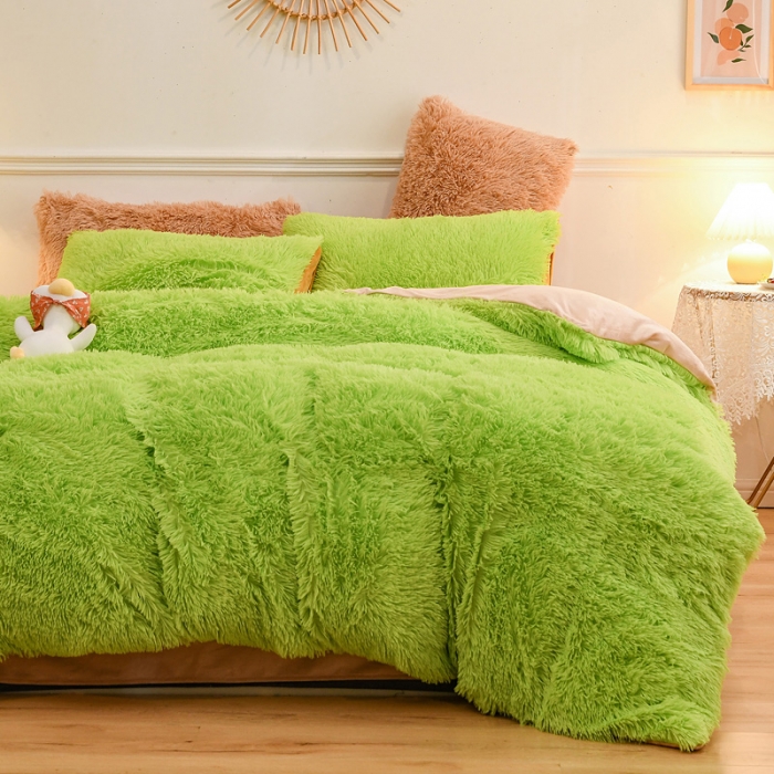 91家纺网 家纺一手货源 找家纺 （总）蝶帕 2020新款水貂绒四件套水晶绒宝宝绒