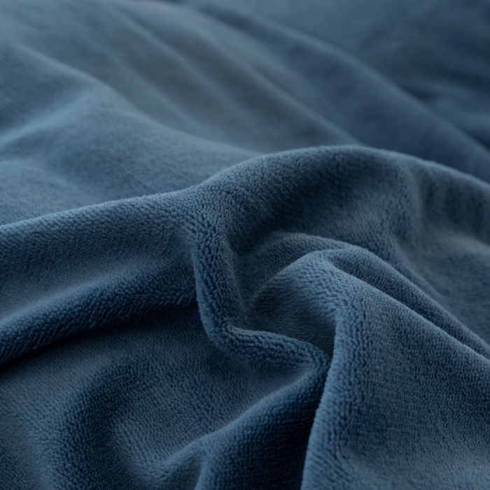 91家纺网 家纺一手货源 找家纺 棉生活 2020新款纯色多功能加厚牛奶绒贝贝绒被套毯 藏青