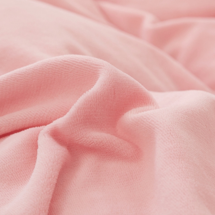 91家纺网 家纺一手货源 找家纺 棉生活 2020新款纯色多功能加厚牛奶绒贝贝绒被套毯 樱花粉