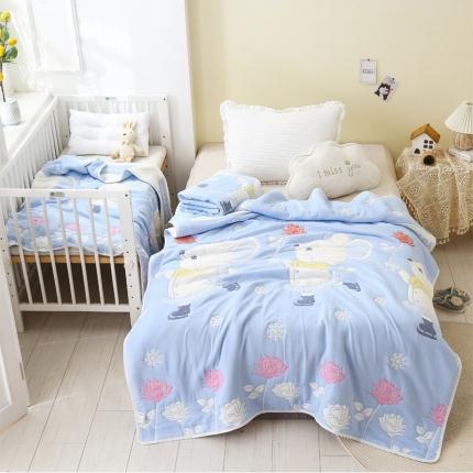 91家纺网 家纺一手货源 找家纺 （总）朴尔2020新款全棉十层纱布加厚儿童盖被毛巾被