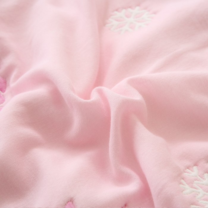 91家纺网 家纺一手货源 找家纺 朴尔2020新款全棉十层纱布加厚儿童盖被毛巾被 溜冰鼠粉